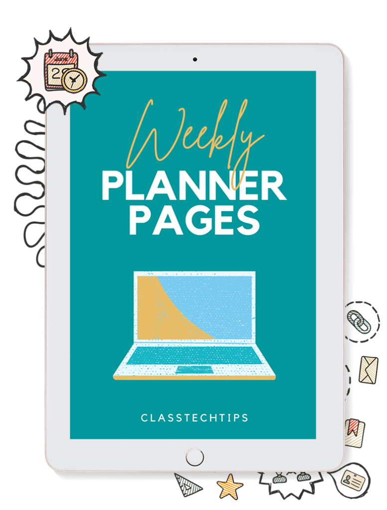 Free gift: Weekly Planner Pages for Teachers and Educators
