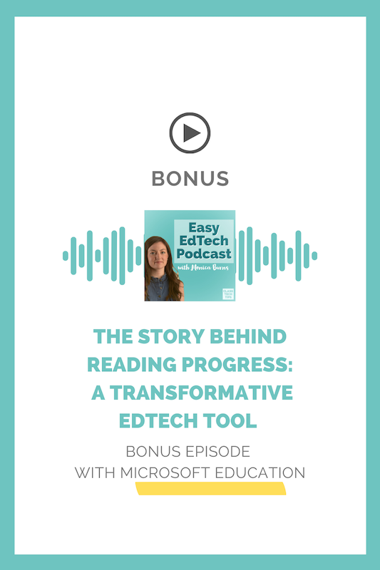 In this episode, Microsoft Education product manager Mike Tholfsen joins to share the story behind Reading Progress, a new Microsoft Teams app that is free for teachers. You’ll hear what Reading Progress can do to transform literacy instruction and assessment.