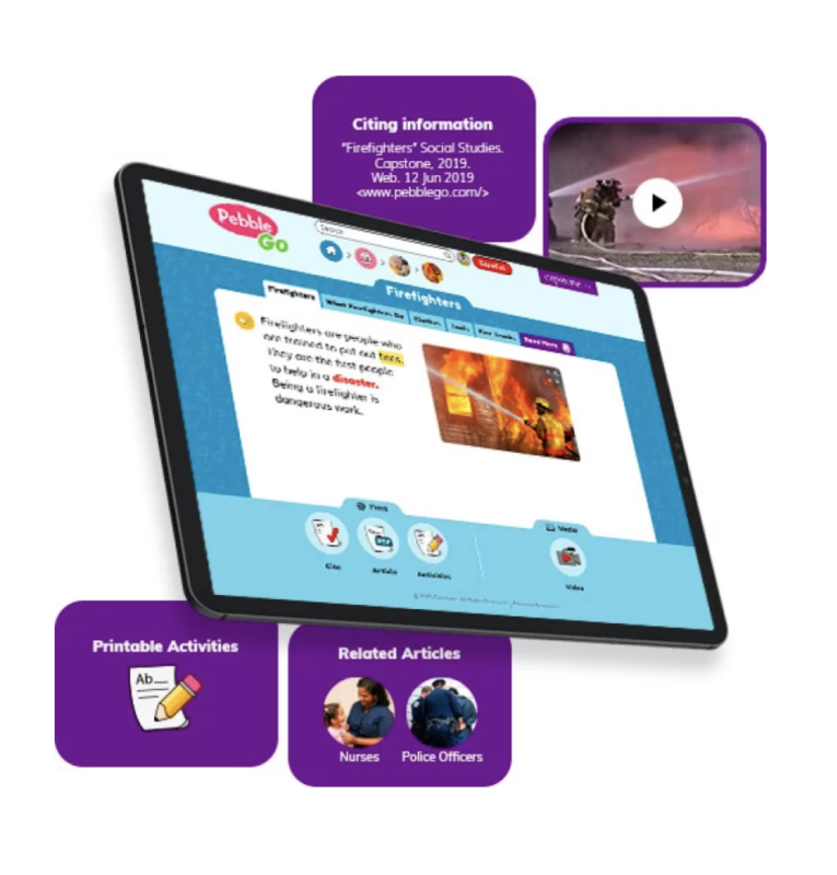 There are high-interest, high-quality texts from PebbleGo and Capstone to pique student curiosity while helping you address reading goals.