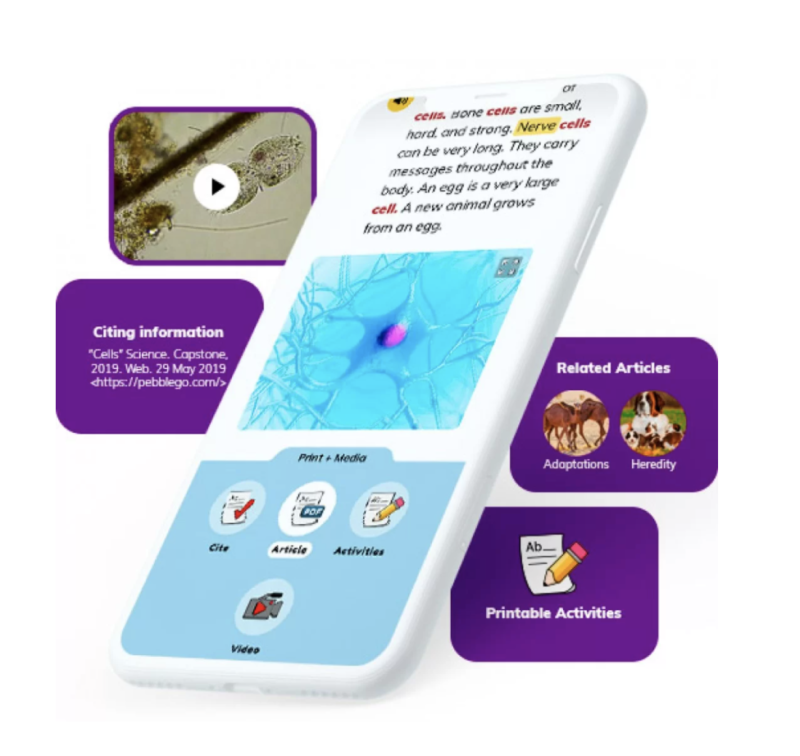 There are high-interest, high-quality texts from PebbleGo and Capstone to pique student curiosity while helping you address reading goals.